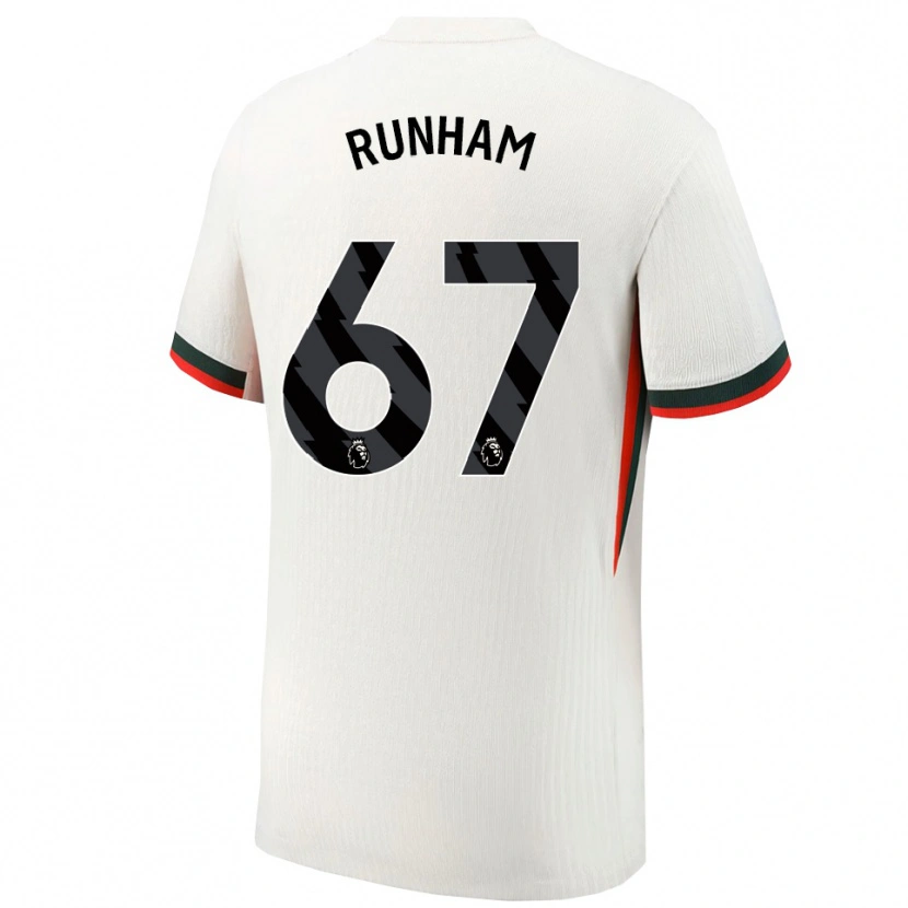 Danxen Dětské Frankie Runham #67 Bílá Zelená Daleko Hráčské Dresy 2025/26 Dres