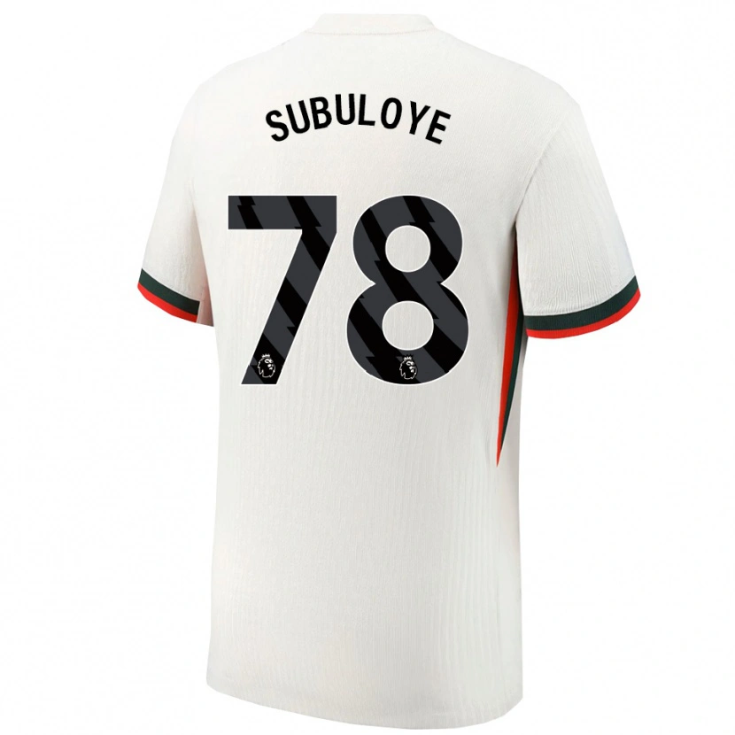 Danxen Dětské Olutayo Subuloye #78 Bílá Zelená Daleko Hráčské Dresy 2025/26 Dres