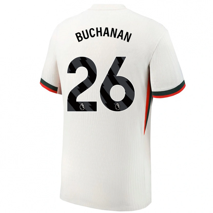 Danxen Dětské Kadeisha Buchanan #26 Bílá Zelená Daleko Hráčské Dresy 2025/26 Dres