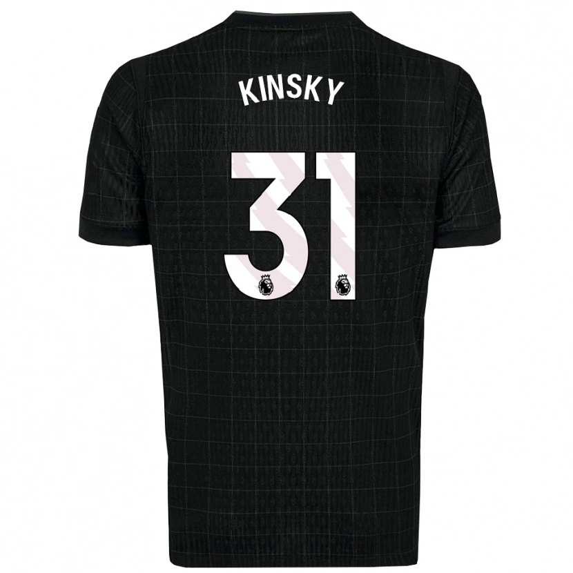 Danxen Dětské Antonín Kinský #31 Černá Šedá Daleko Hráčské Dresy 2025/26 Dres