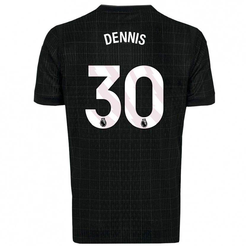 Danxen Dětské Araya Dennis #30 Černá Šedá Daleko Hráčské Dresy 2025/26 Dres
