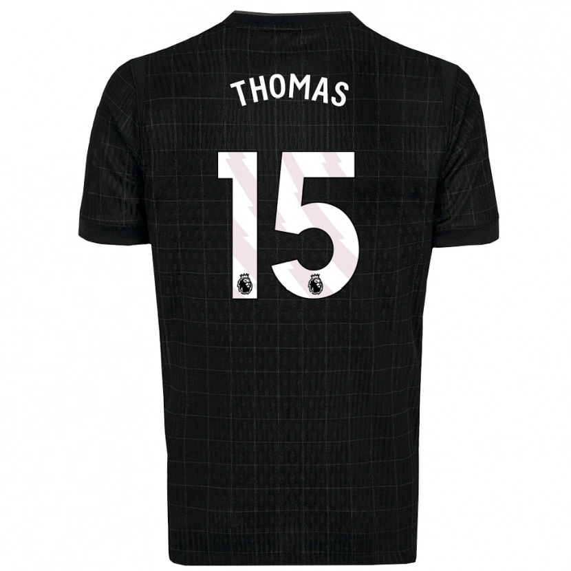 Danxen Dětské Cameron Thomas #15 Černá Šedá Daleko Hráčské Dresy 2025/26 Dres