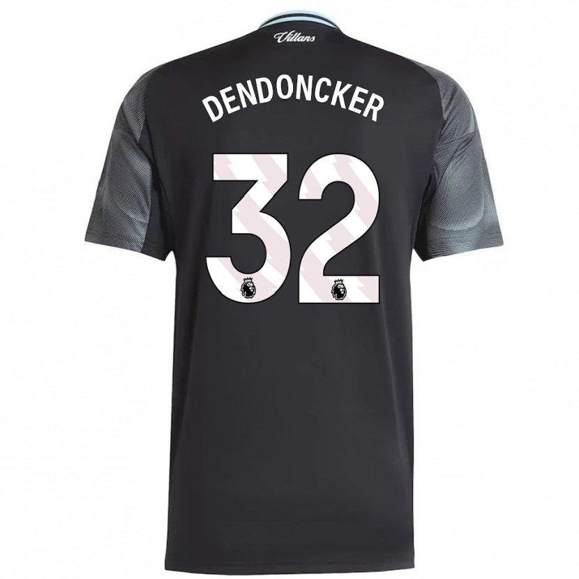 Danxen Dětské Leander Dendoncker #32 Černá Nebesky Modrá Daleko Hráčské Dresy 2025/26 Dres