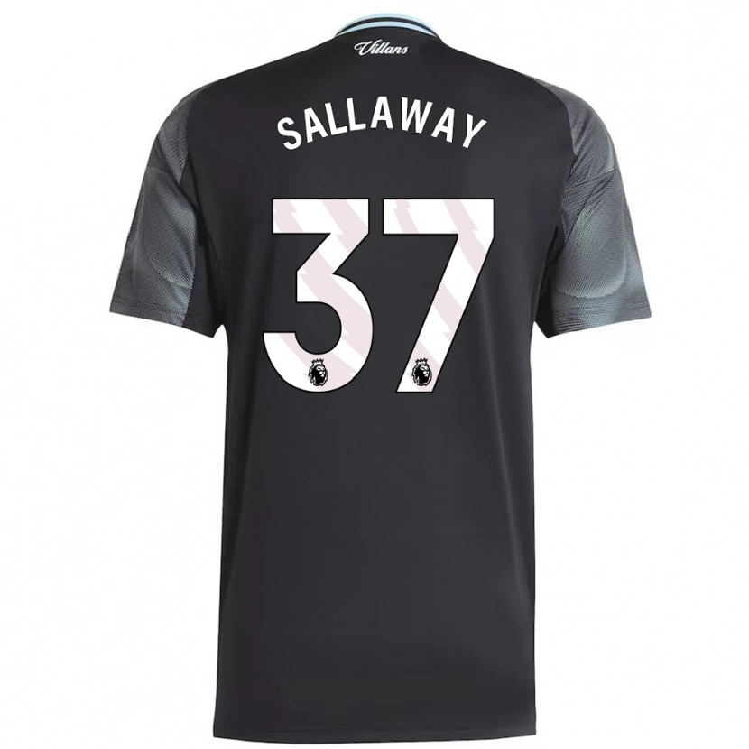 Danxen Dětské Lydia Sallaway #37 Černá Nebesky Modrá Daleko Hráčské Dresy 2025/26 Dres