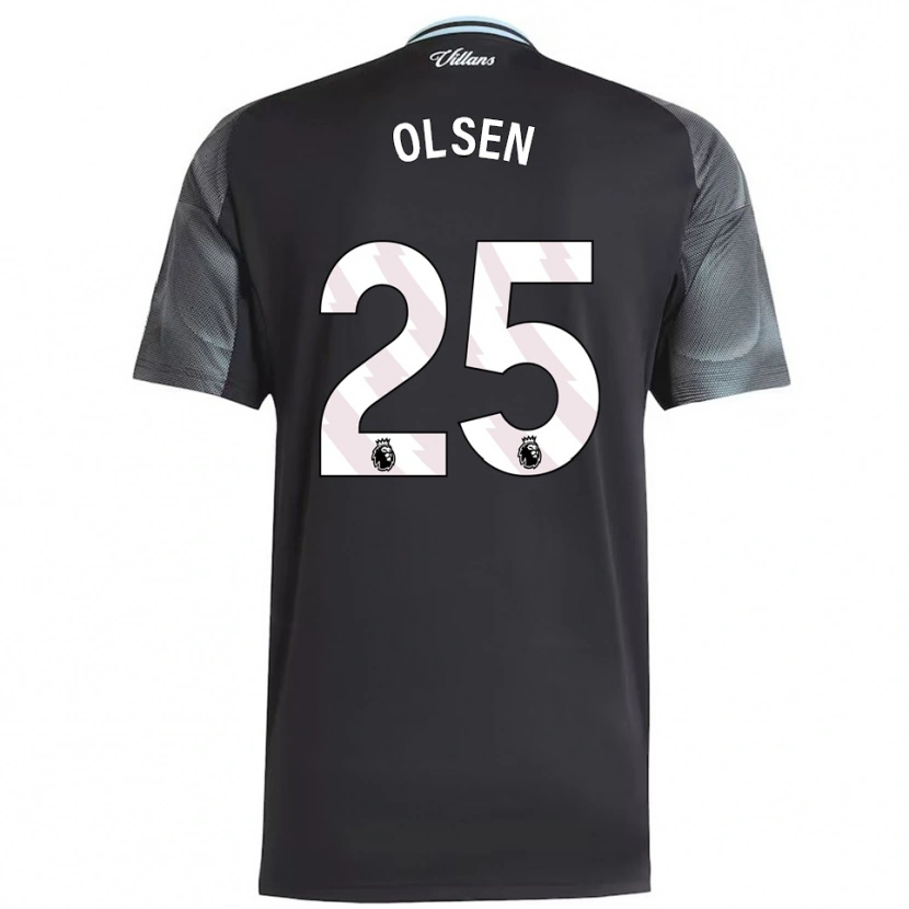 Danxen Dětské Robin Olsen #25 Černá Nebesky Modrá Daleko Hráčské Dresy 2025/26 Dres