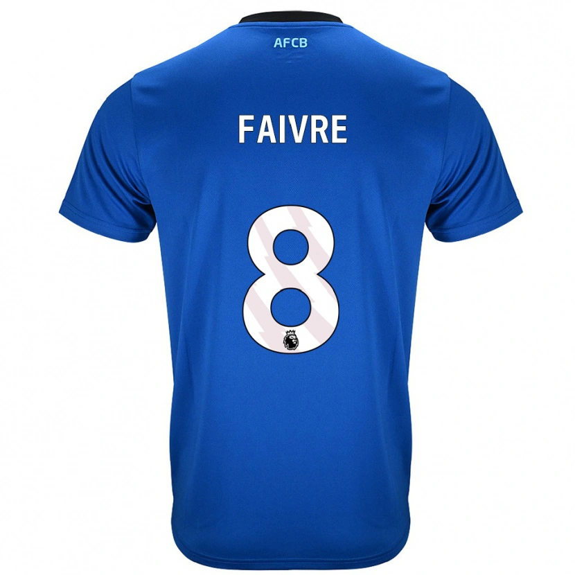 Danxen Dětské Romain Faivre #8 Modrá Černá Daleko Hráčské Dresy 2025/26 Dres