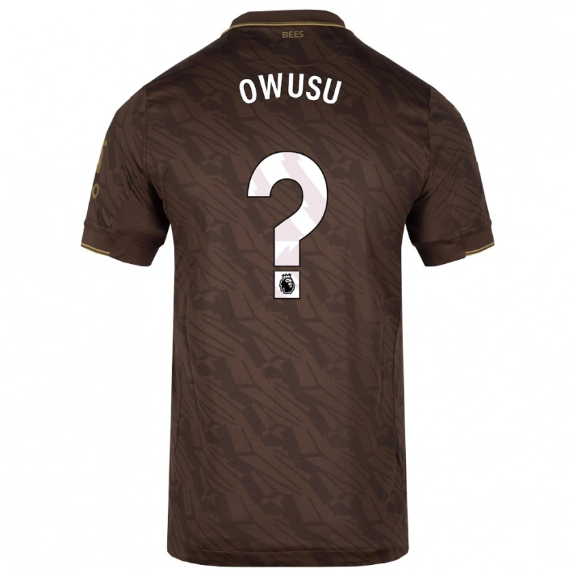 Danxen Dětské Nedved Owusu #0 Hnědá Zlatá Daleko Hráčské Dresy 2025/26 Dres