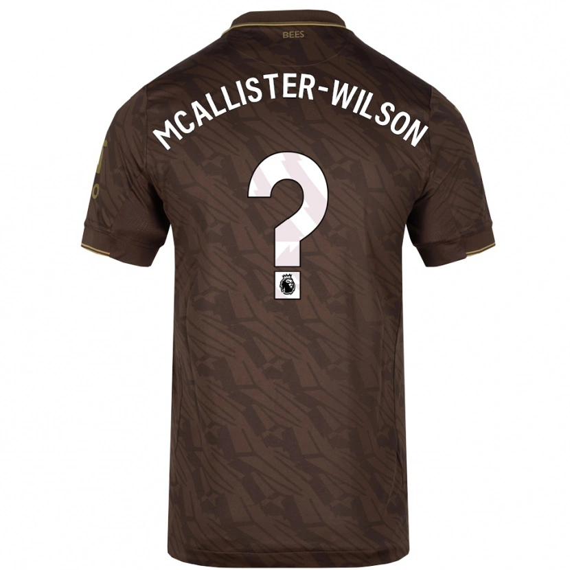 Danxen Dětské Zack Mcallister-Wilson #0 Hnědá Zlatá Daleko Hráčské Dresy 2025/26 Dres