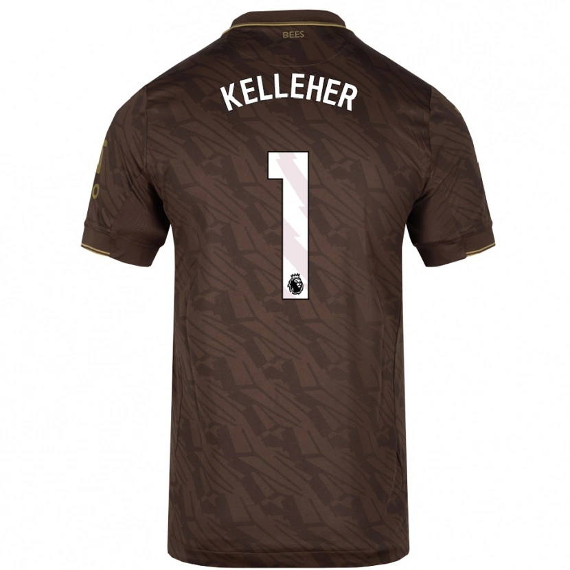 Danxen Dětské Caoimhín Kelleher #1 Hnědá Zlatá Daleko Hráčské Dresy 2025/26 Dres