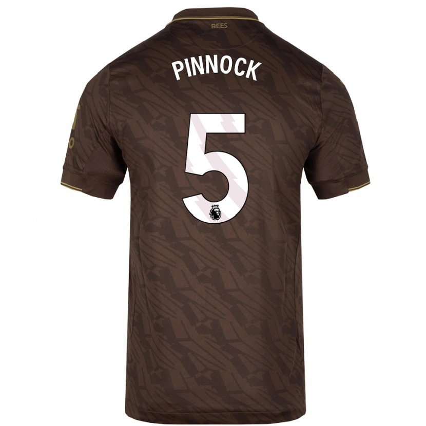 Danxen Dětské Ethan Pinnock #5 Hnědá Zlatá Daleko Hráčské Dresy 2025/26 Dres