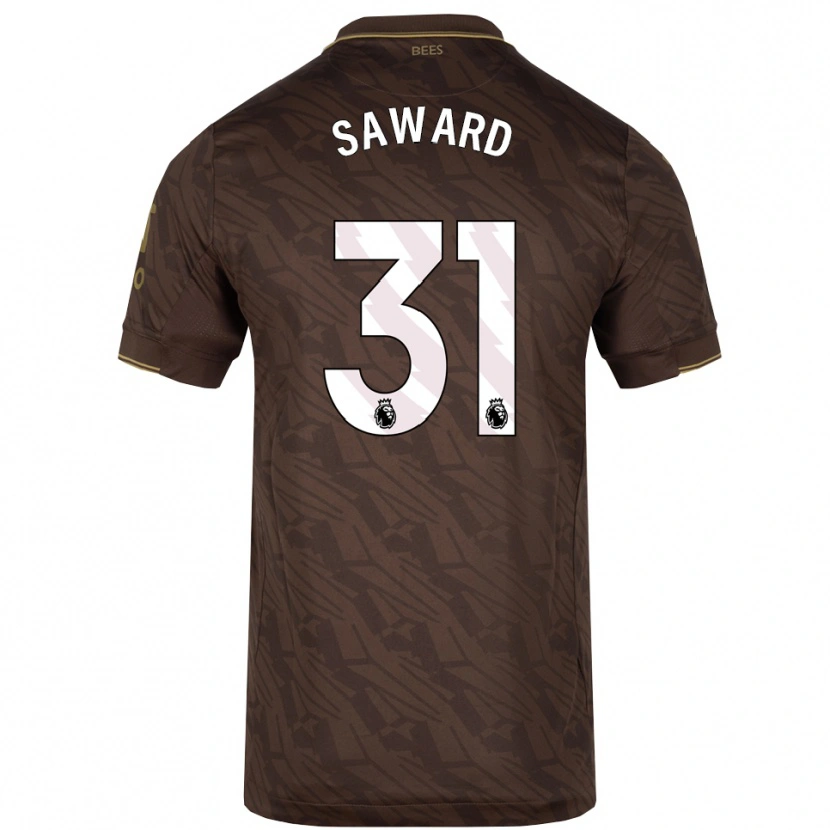 Danxen Dětské Sammie Saward #31 Hnědá Zlatá Daleko Hráčské Dresy 2025/26 Dres