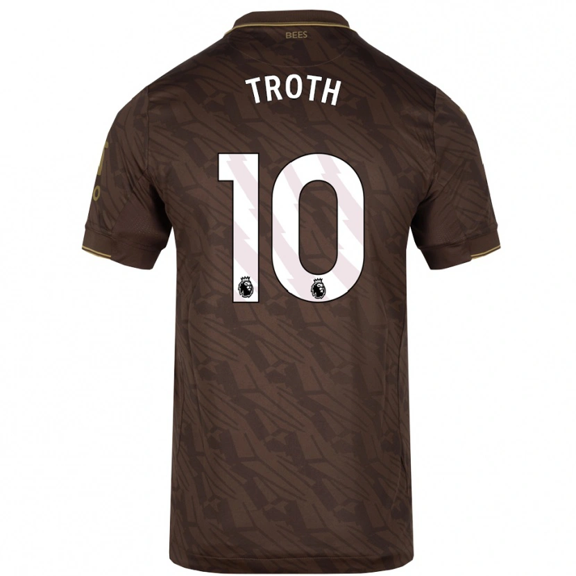 Danxen Dětské Sophie Troth #10 Hnědá Zlatá Daleko Hráčské Dresy 2025/26 Dres