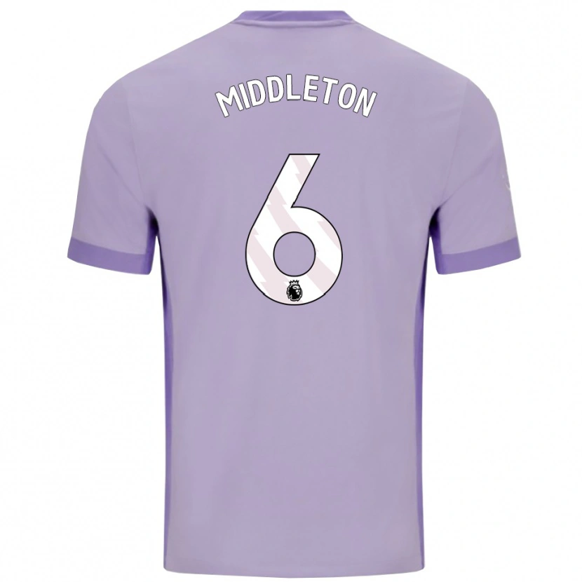 Danxen Dětské Jesse Middleton #6 Taro Fialová Bílá Daleko Hráčské Dresy 2025/26 Dres