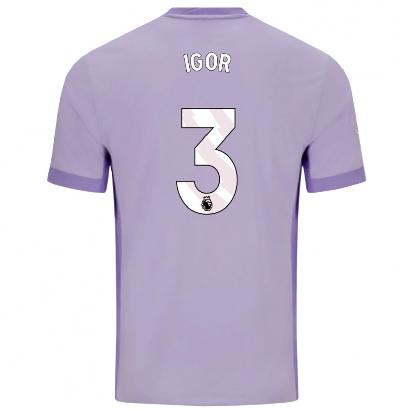 Danxen Dětské Igor #3 Taro Fialová Bílá Daleko Hráčské Dresy 2025/26 Dres