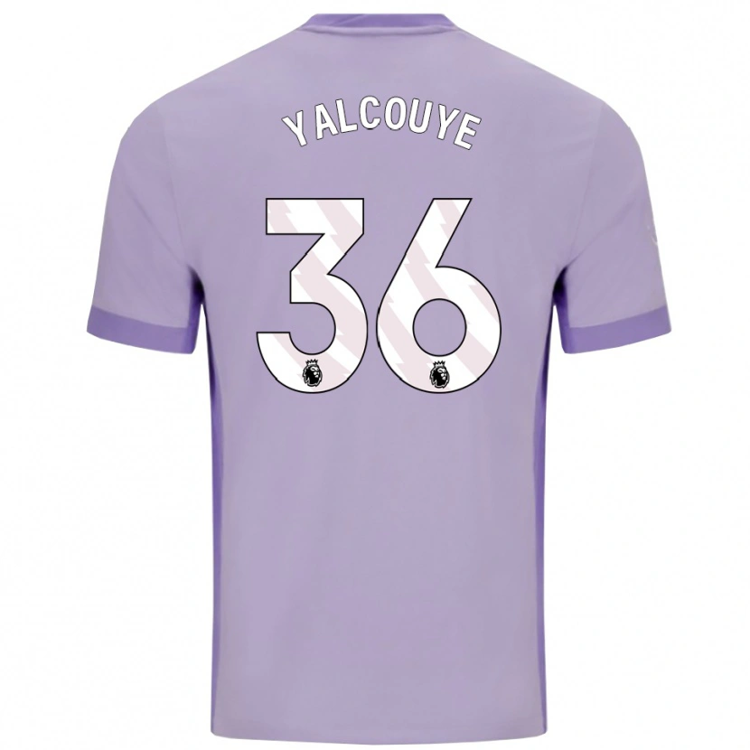 Danxen Dětské Malick Yalcouyé #36 Taro Fialová Bílá Daleko Hráčské Dresy 2025/26 Dres