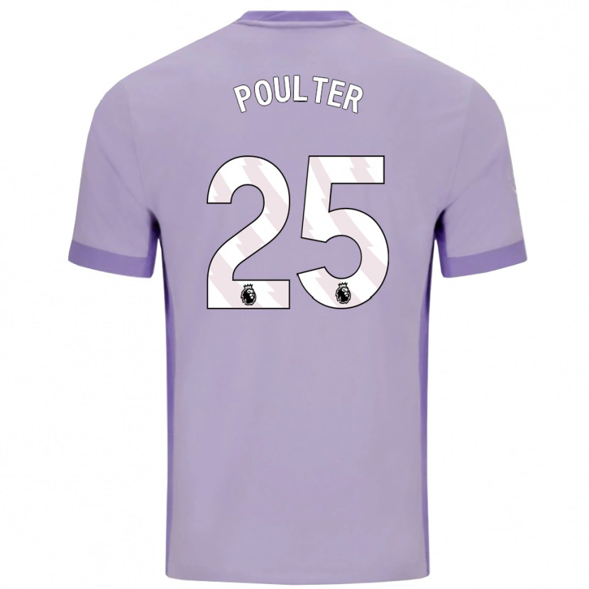 Danxen Dětské Hannah Poulter #25 Taro Fialová Bílá Daleko Hráčské Dresy 2025/26 Dres