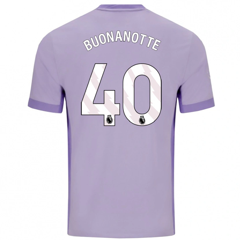 Danxen Dětské Facundo Buonanotte #40 Taro Fialová Bílá Daleko Hráčské Dresy 2025/26 Dres