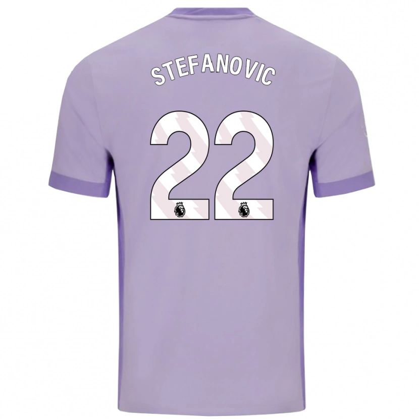Danxen Dětské Dejana Stefanović #22 Taro Fialová Bílá Daleko Hráčské Dresy 2025/26 Dres