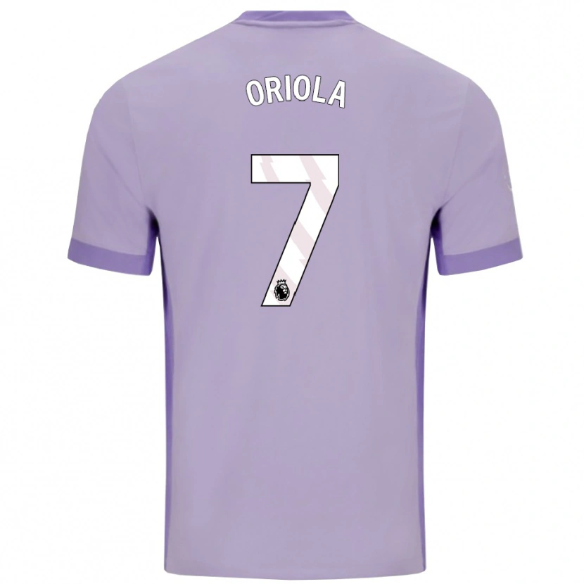 Danxen Dětské Nehemiah Oriola #7 Taro Fialová Bílá Daleko Hráčské Dresy 2025/26 Dres