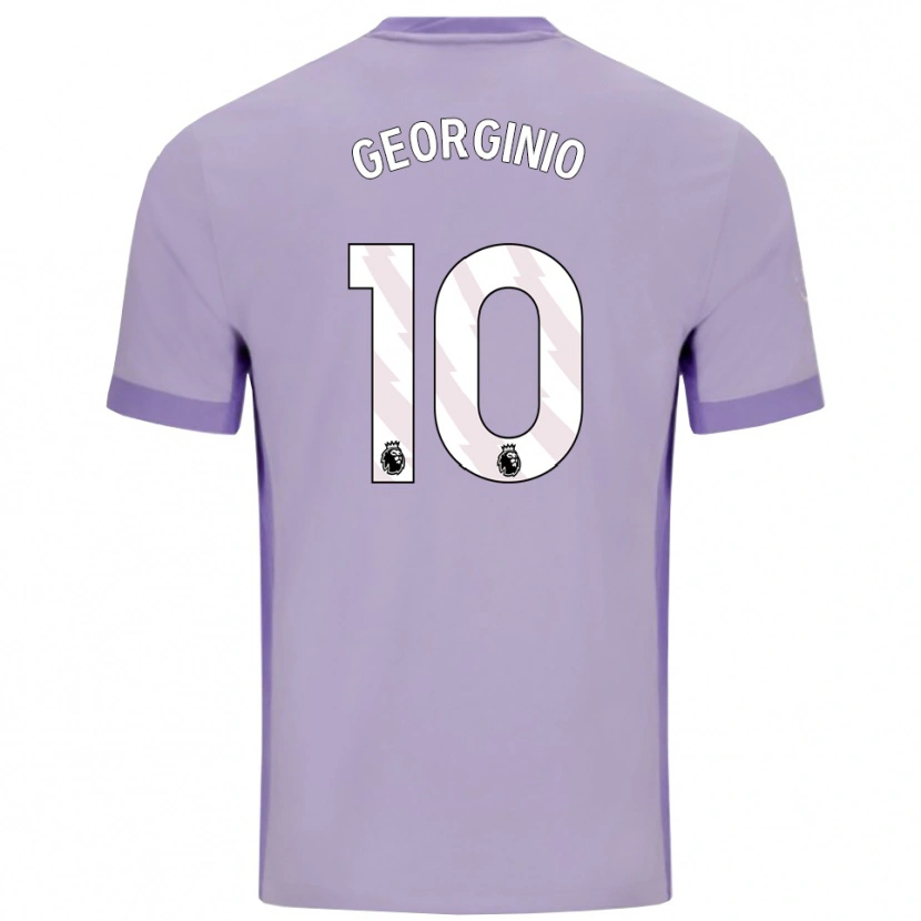 Danxen Dětské Georginio Rutter #10 Taro Fialová Bílá Daleko Hráčské Dresy 2025/26 Dres