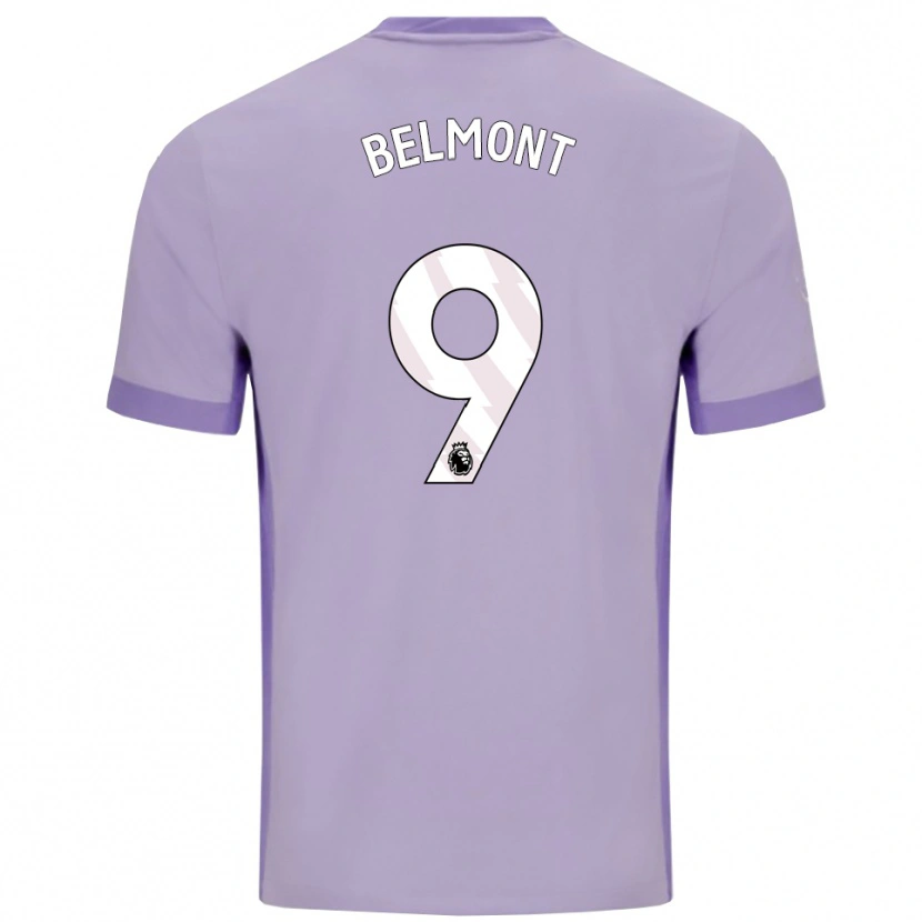 Danxen Dětské Joe Belmont #9 Taro Fialová Bílá Daleko Hráčské Dresy 2025/26 Dres