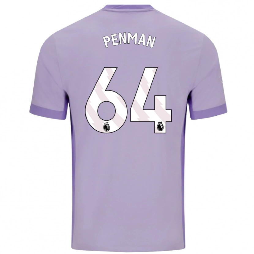 Danxen Dětské Charlie Penman #64 Taro Fialová Bílá Daleko Hráčské Dresy 2025/26 Dres