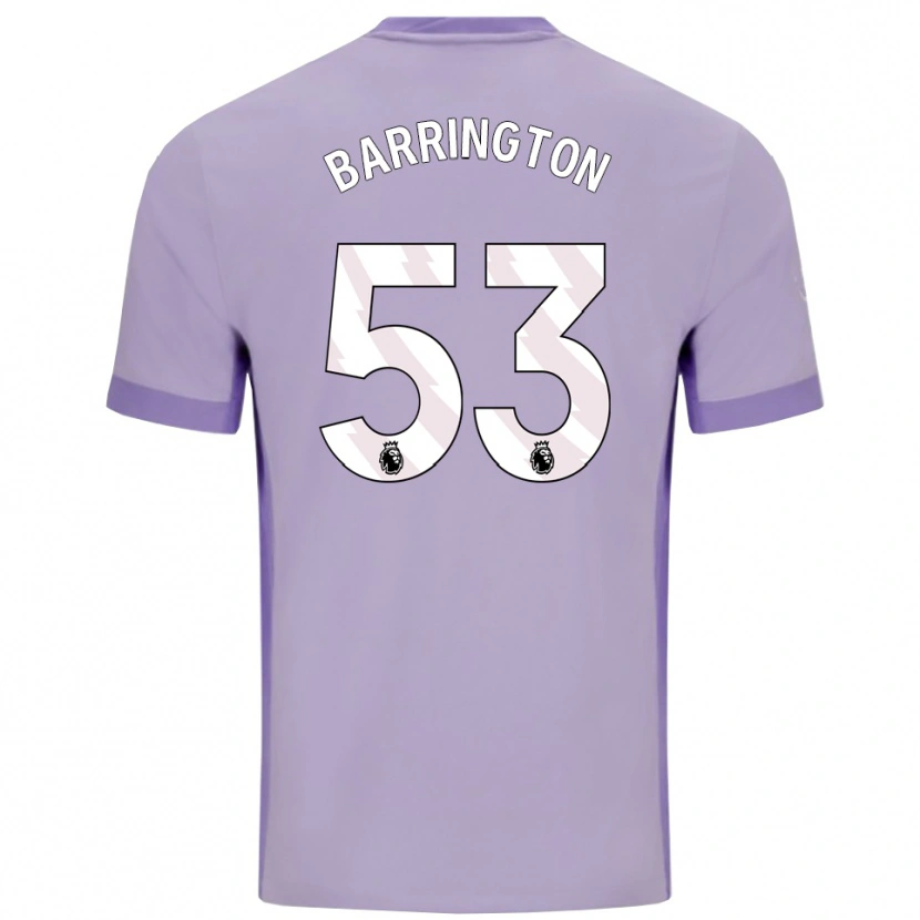 Danxen Dětské Luca Barrington #53 Taro Fialová Bílá Daleko Hráčské Dresy 2025/26 Dres