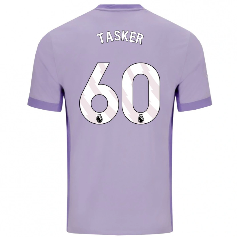 Danxen Dětské Charlie Tasker #60 Taro Fialová Bílá Daleko Hráčské Dresy 2025/26 Dres