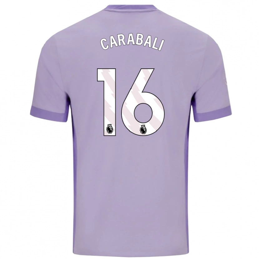 Danxen Dětské Jorelyn Carabalí #16 Taro Fialová Bílá Daleko Hráčské Dresy 2025/26 Dres