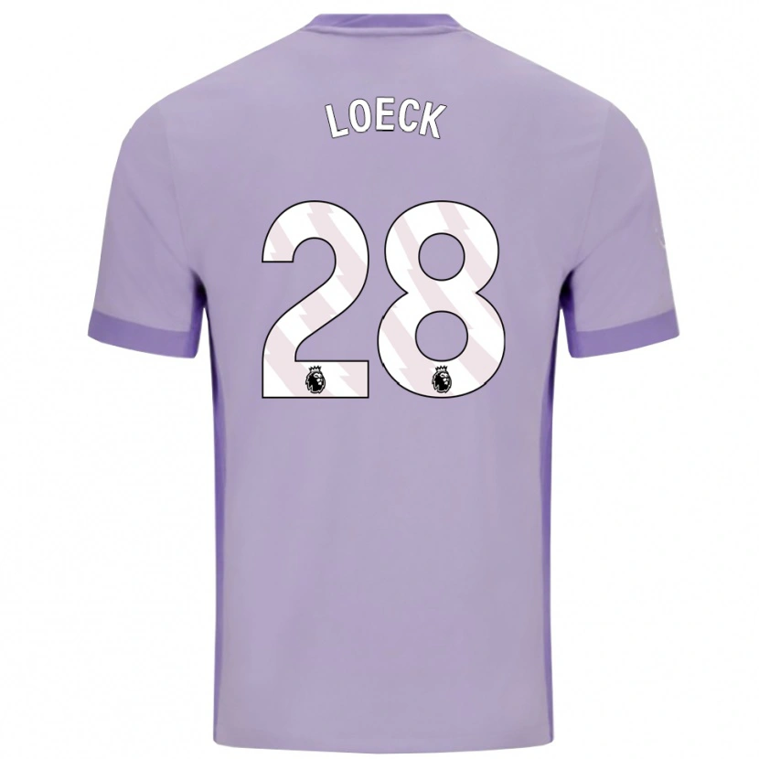 Danxen Dětské Melina Loeck #28 Taro Fialová Bílá Daleko Hráčské Dresy 2025/26 Dres