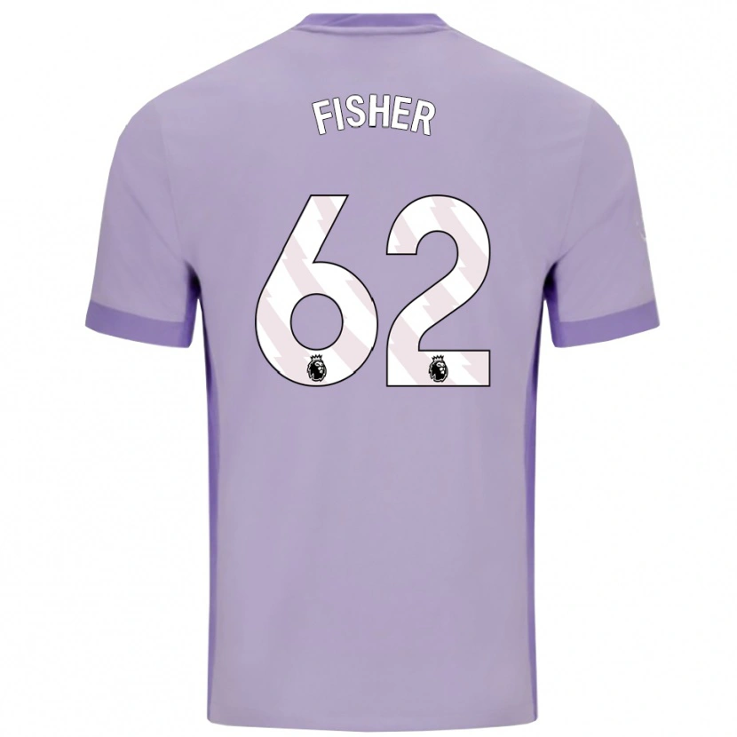 Danxen Dětské Hugo Fisher #62 Taro Fialová Bílá Daleko Hráčské Dresy 2025/26 Dres