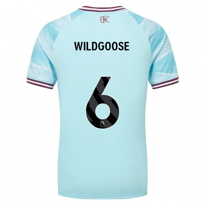 Danxen Dětské Mikayla Wildgoose #6 Nebesky Modrá Burgundská Daleko Hráčské Dresy 2025/26 Dres