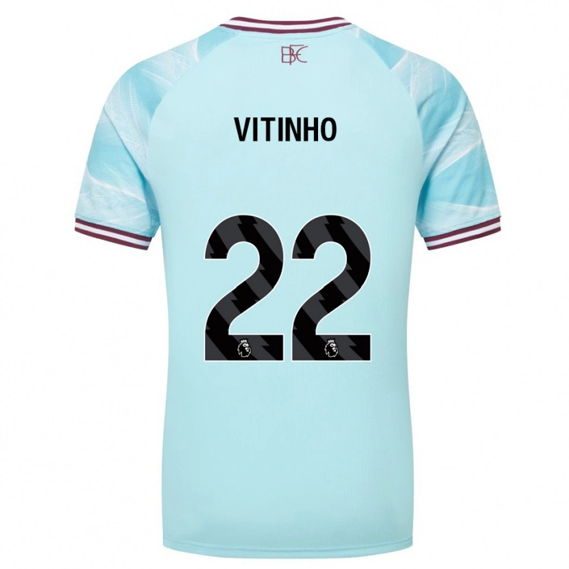 Danxen Dětské Vitinho #22 Nebesky Modrá Burgundská Daleko Hráčské Dresy 2025/26 Dres