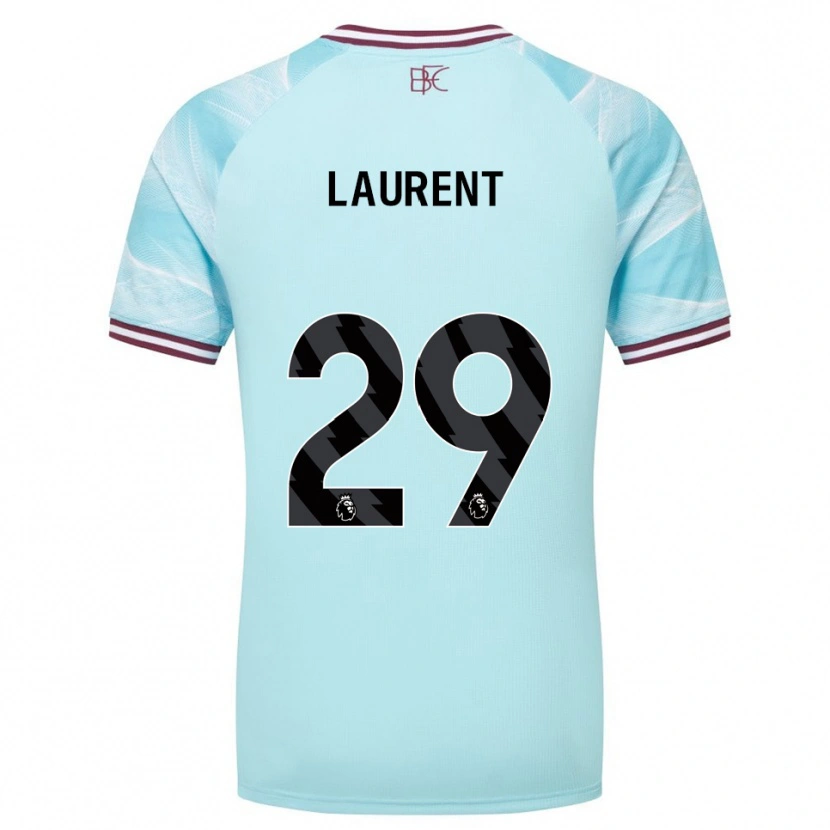 Danxen Dětské Josh Laurent #29 Nebesky Modrá Burgundská Daleko Hráčské Dresy 2025/26 Dres