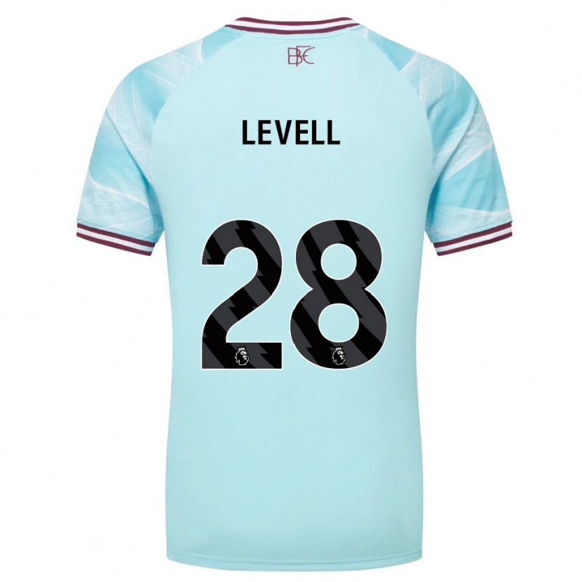 Danxen Dětské Kirstie Levell #28 Nebesky Modrá Burgundská Daleko Hráčské Dresy 2025/26 Dres
