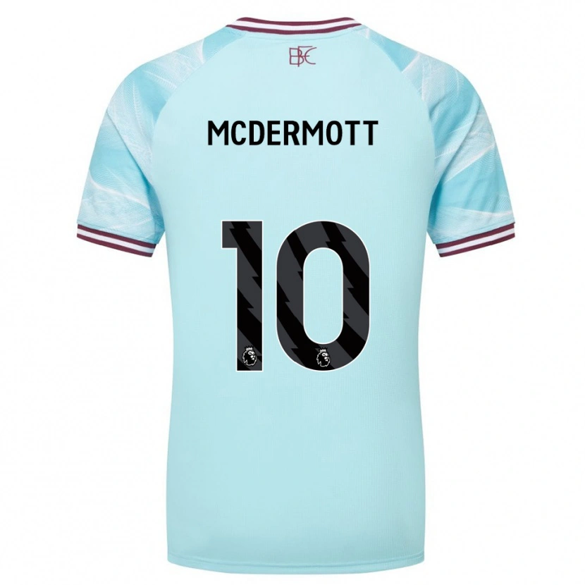 Danxen Dětské Tommy Mcdermott #10 Nebesky Modrá Burgundská Daleko Hráčské Dresy 2025/26 Dres