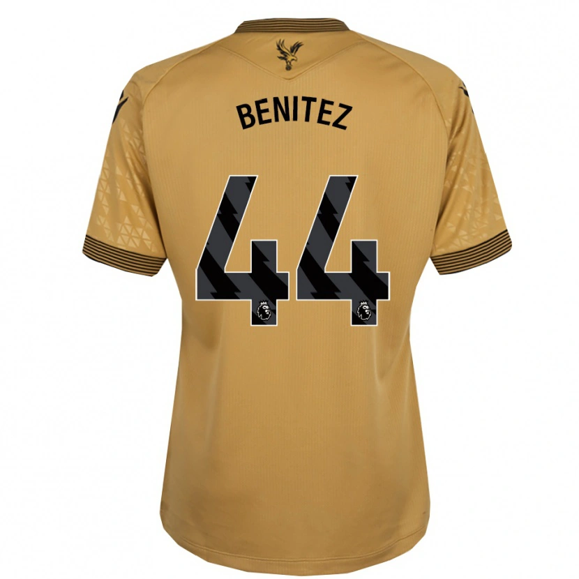 Danxen Dětské Walter Benítez #44 Zlatá Černá Daleko Hráčské Dresy 2025/26 Dres