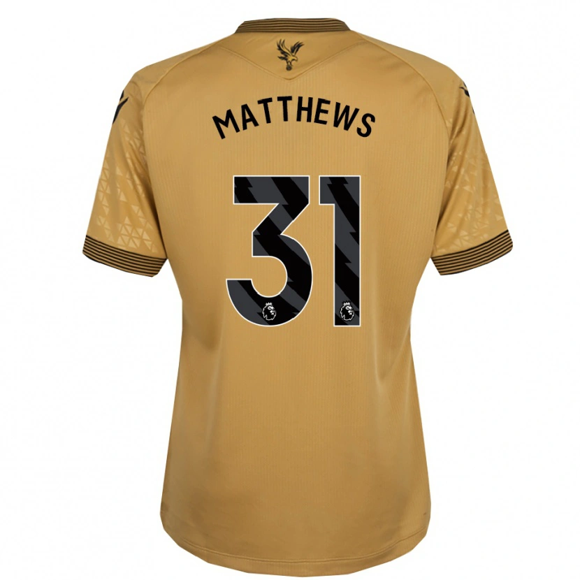 Danxen Dětské Remi Matthews #31 Zlatá Černá Daleko Hráčské Dresy 2025/26 Dres