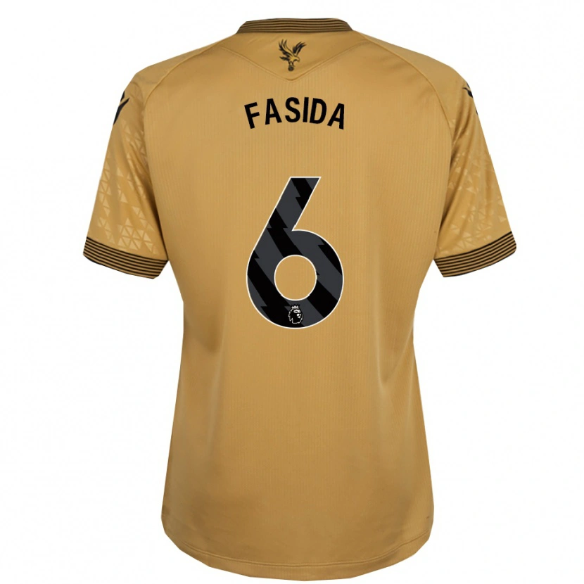 Danxen Dětské Jacob Fasida #6 Zlatá Černá Daleko Hráčské Dresy 2025/26 Dres