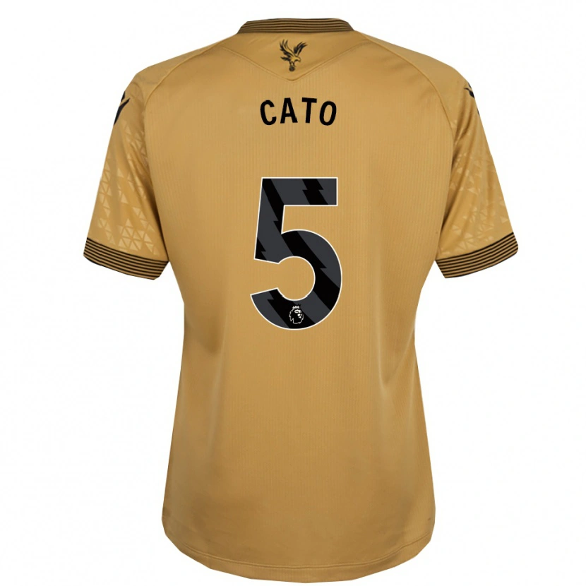 Danxen Dětské My Cato #5 Zlatá Černá Daleko Hráčské Dresy 2025/26 Dres