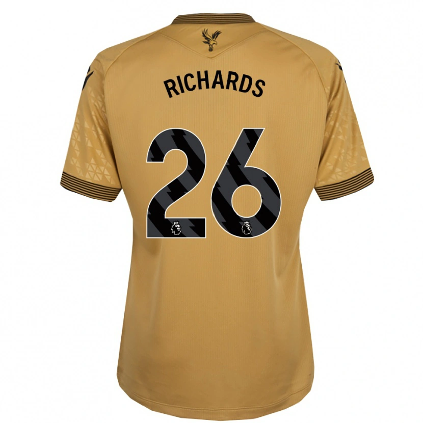 Danxen Dětské Chris Richards #26 Zlatá Černá Daleko Hráčské Dresy 2025/26 Dres