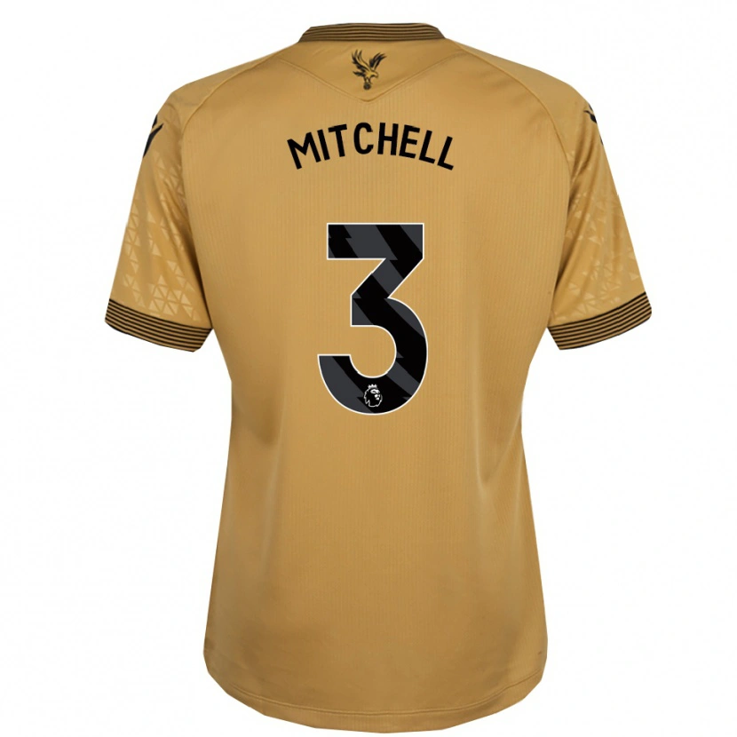 Danxen Dětské Tyrick Mitchell #3 Zlatá Černá Daleko Hráčské Dresy 2025/26 Dres