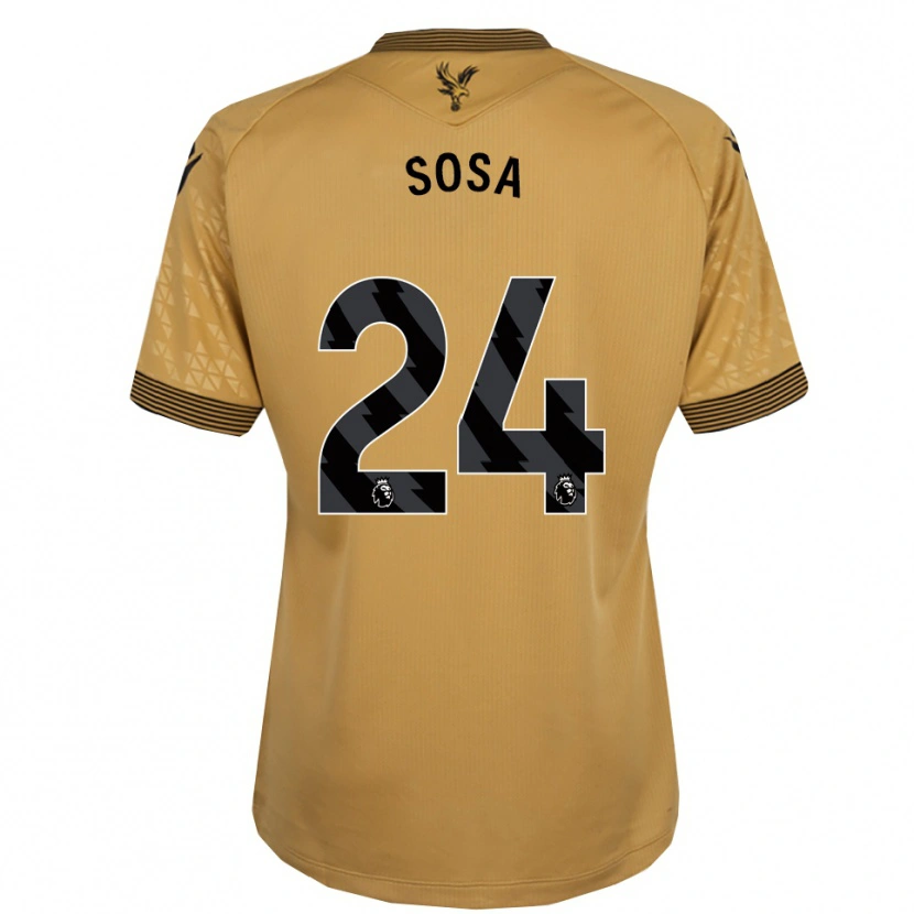 Danxen Dětské Borna Sosa #24 Zlatá Černá Daleko Hráčské Dresy 2025/26 Dres