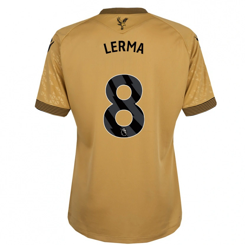 Danxen Dětské Jefferson Lerma #8 Zlatá Černá Daleko Hráčské Dresy 2025/26 Dres