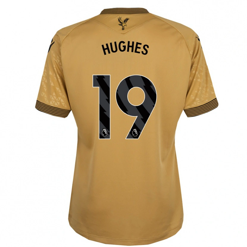 Danxen Dětské Will Hughes #19 Zlatá Černá Daleko Hráčské Dresy 2025/26 Dres