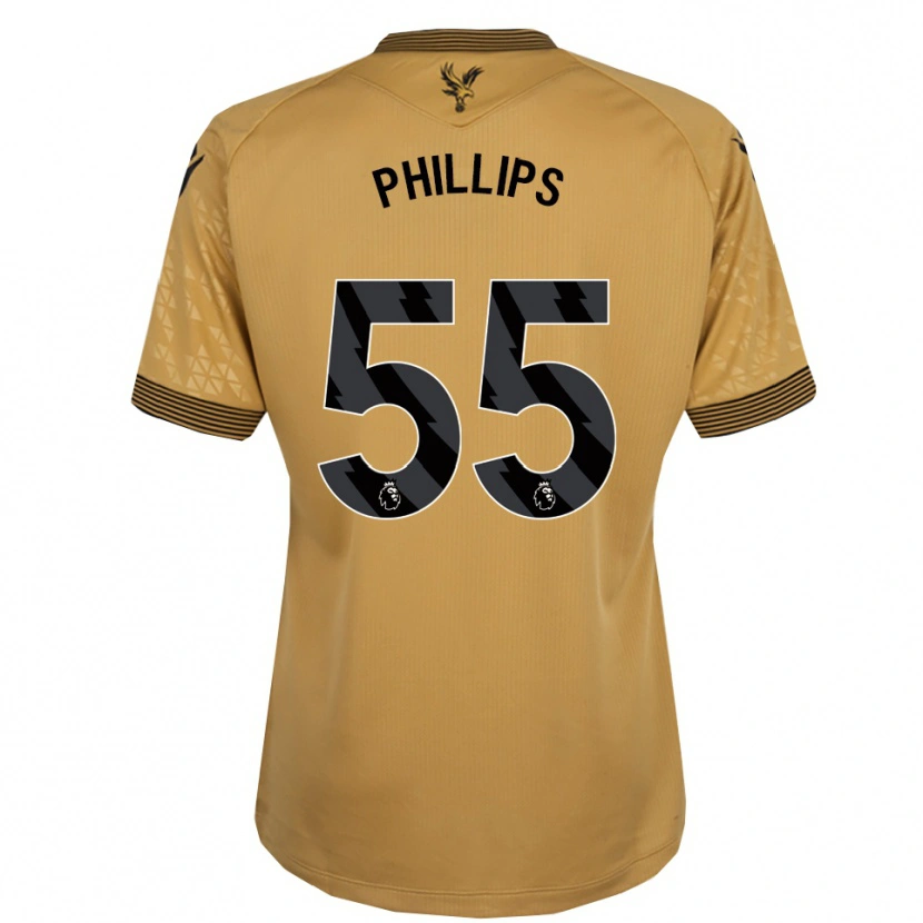 Danxen Dětské Killian Phillips #55 Zlatá Černá Daleko Hráčské Dresy 2025/26 Dres