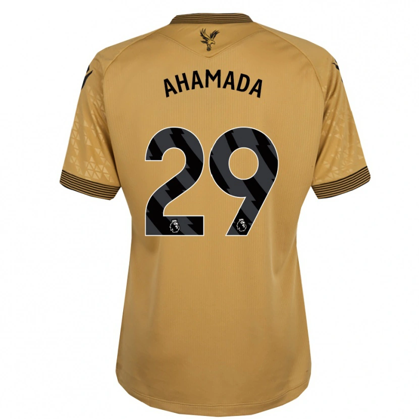 Danxen Dětské Naouirou Ahamada #29 Zlatá Černá Daleko Hráčské Dresy 2025/26 Dres
