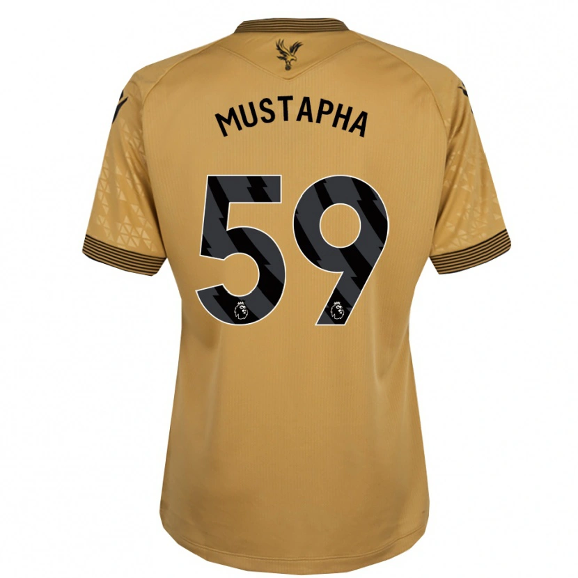 Danxen Dětské Hindolo Mustapha #59 Zlatá Černá Daleko Hráčské Dresy 2025/26 Dres