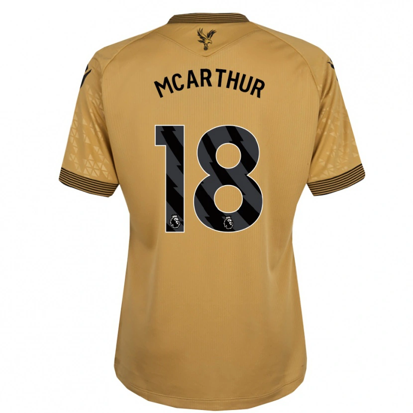 Danxen Dětské James Mcarthur #18 Zlatá Černá Daleko Hráčské Dresy 2025/26 Dres
