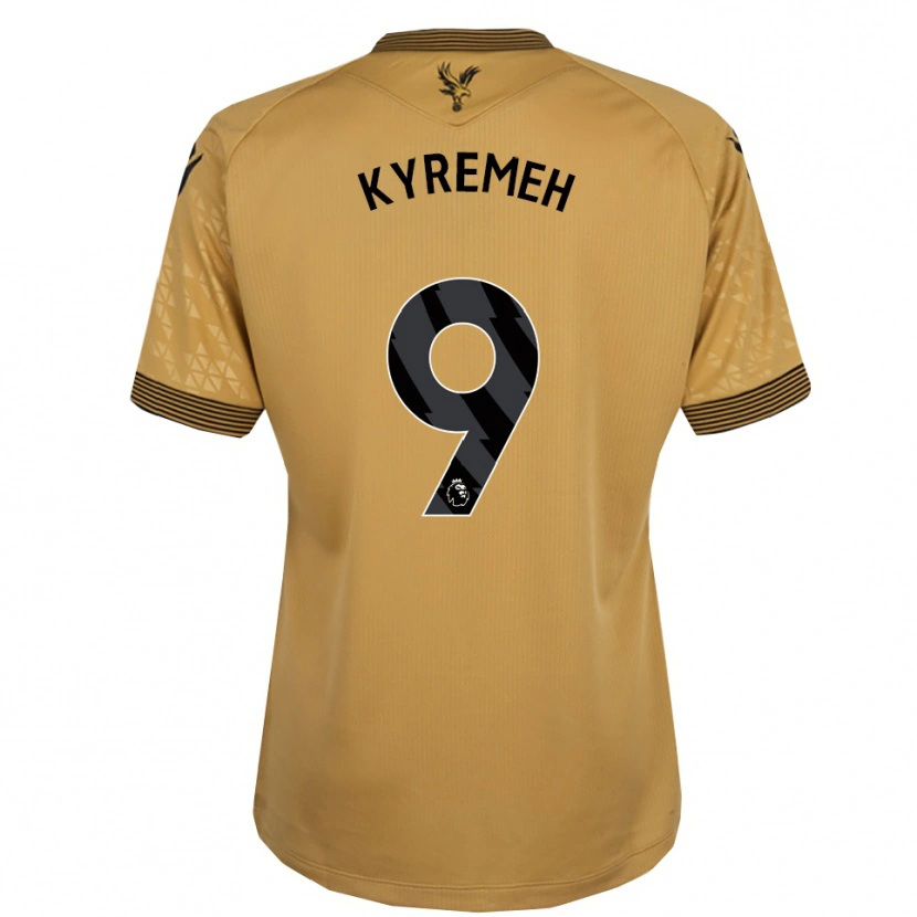 Danxen Dětské Jerome Kyremeh #9 Zlatá Černá Daleko Hráčské Dresy 2025/26 Dres